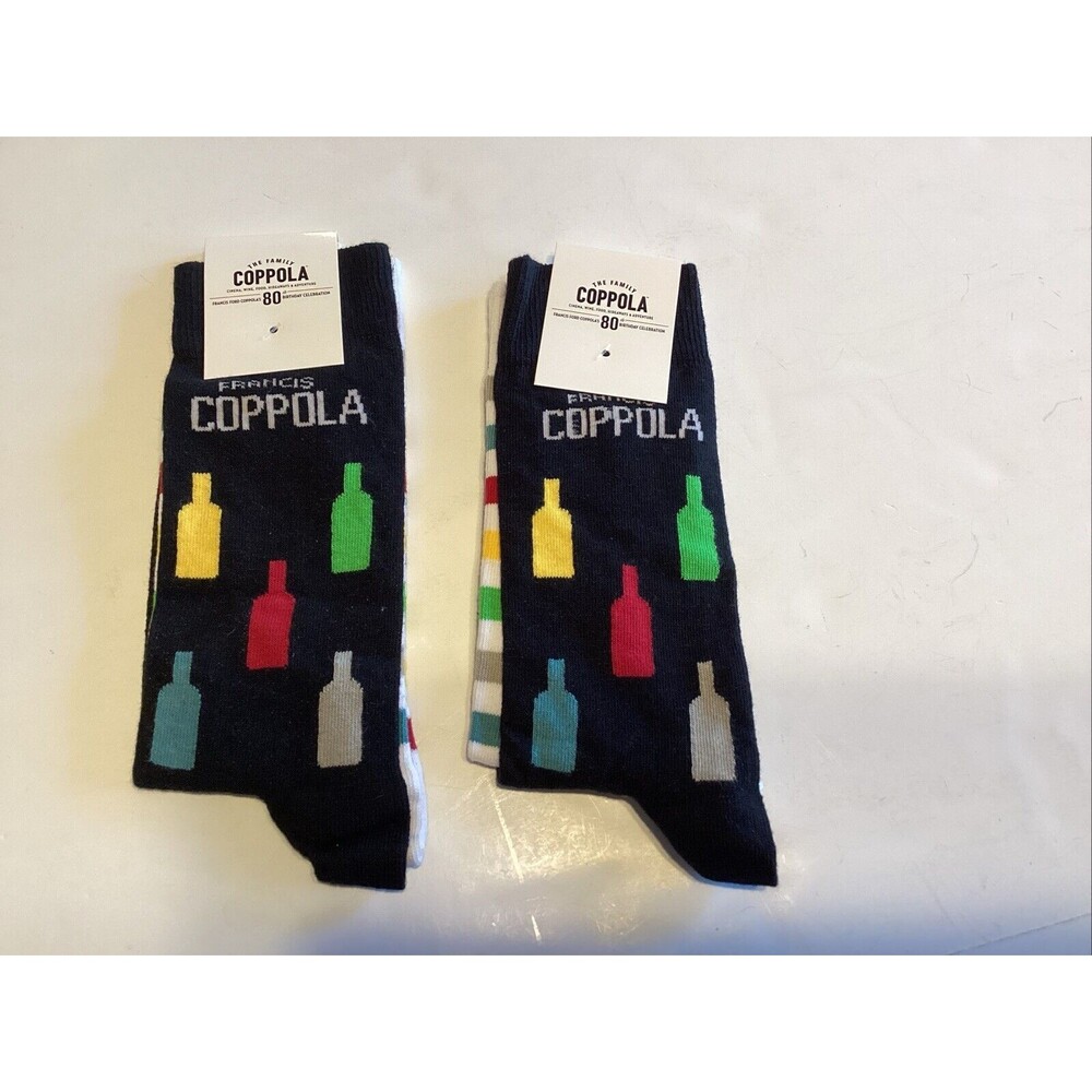 Francis ford Coppola winery socks 80 birthday celebration ( 2 pairs)